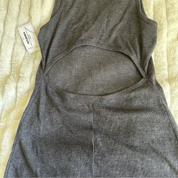NWT Womens Volcom Small Charcoal Mini Dress With Back Cutout - Picture 11 of 11